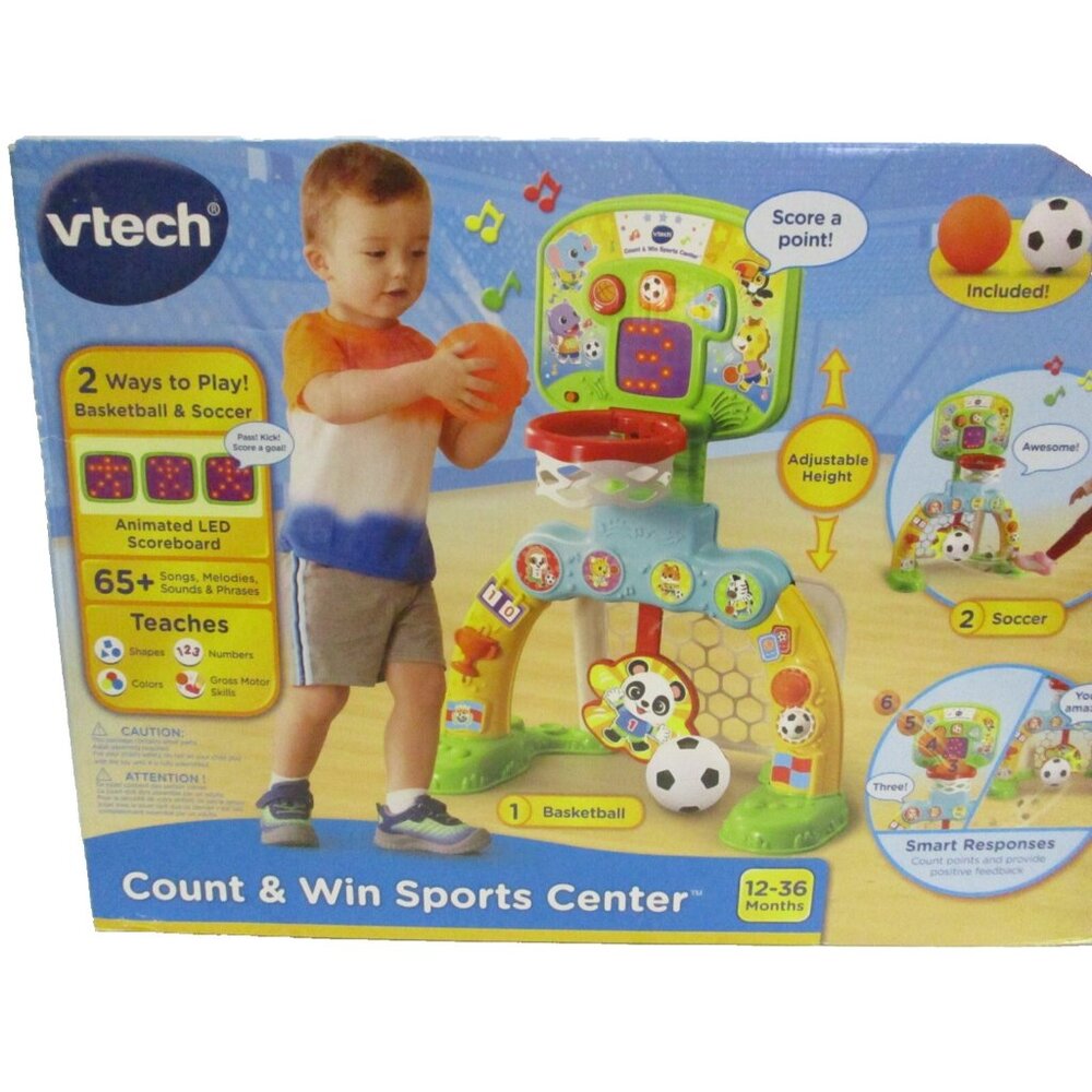 VTech Count & Win Sports Center Basketball Soccer Toddler Kids Learning Game